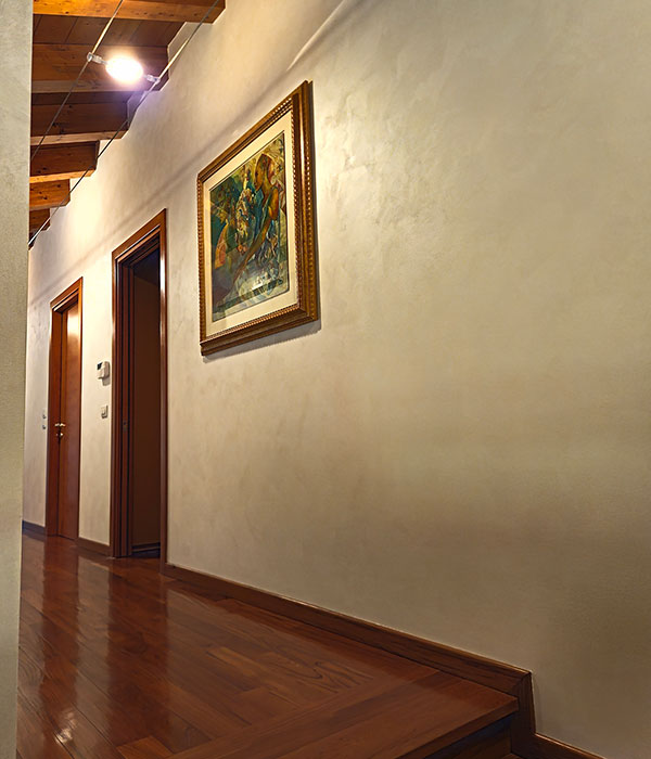 Parete effetto perlato